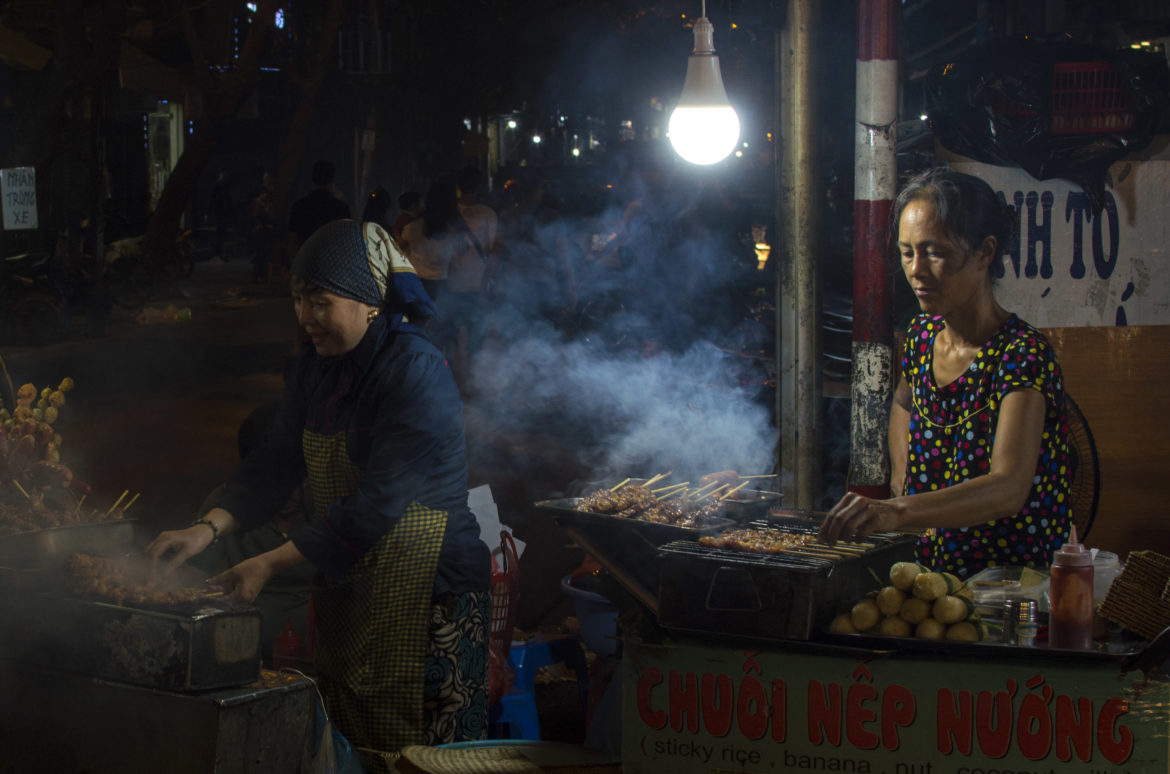 Hanoi Night Market food stand