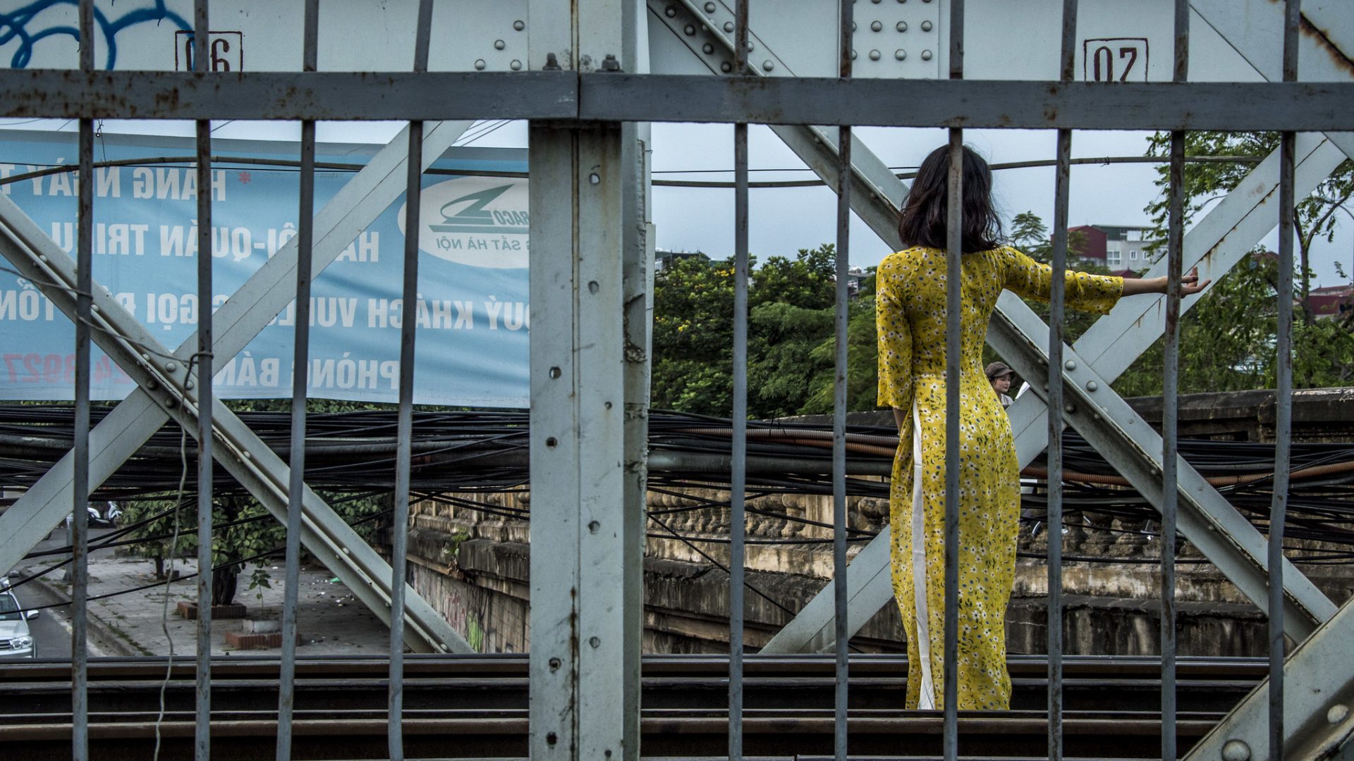 Long Bien bridge photoshoot