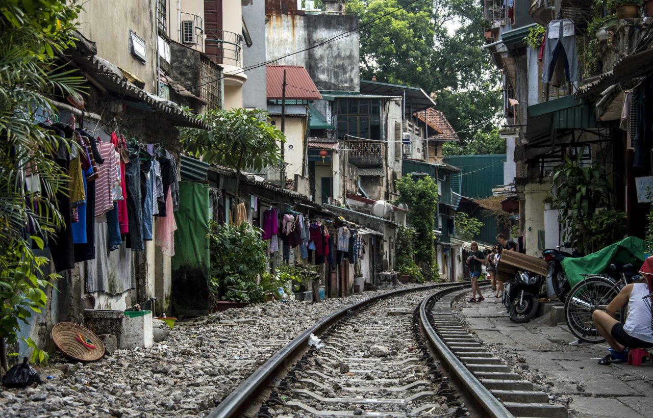 Train Street Hanoi railway lines